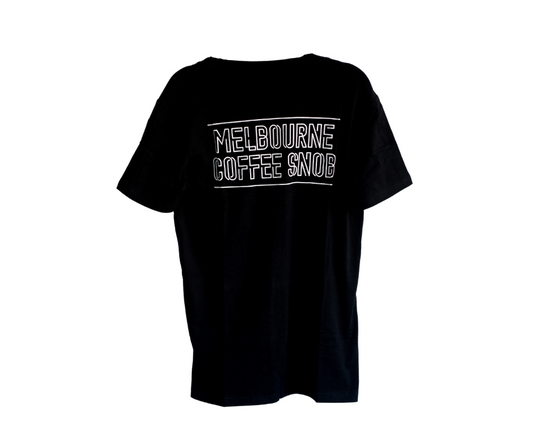 Melbourne Coffee Snob Tee - Black